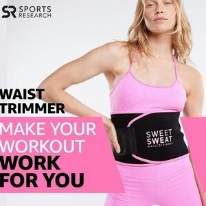 Sweet Sweat Waist Trimmer, by Sports Research Sweat Band Increases Sweat